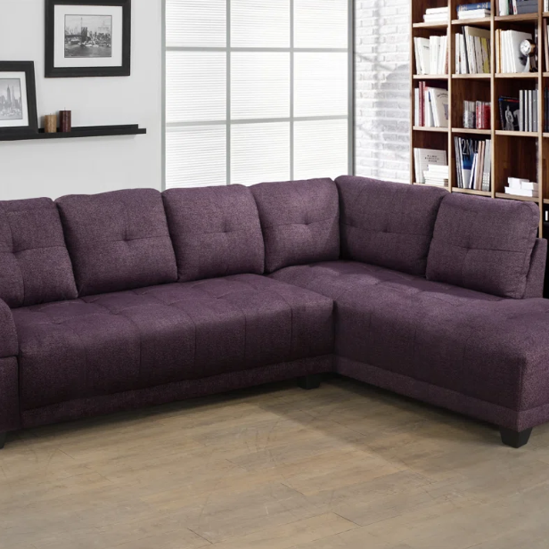 Purple sofa