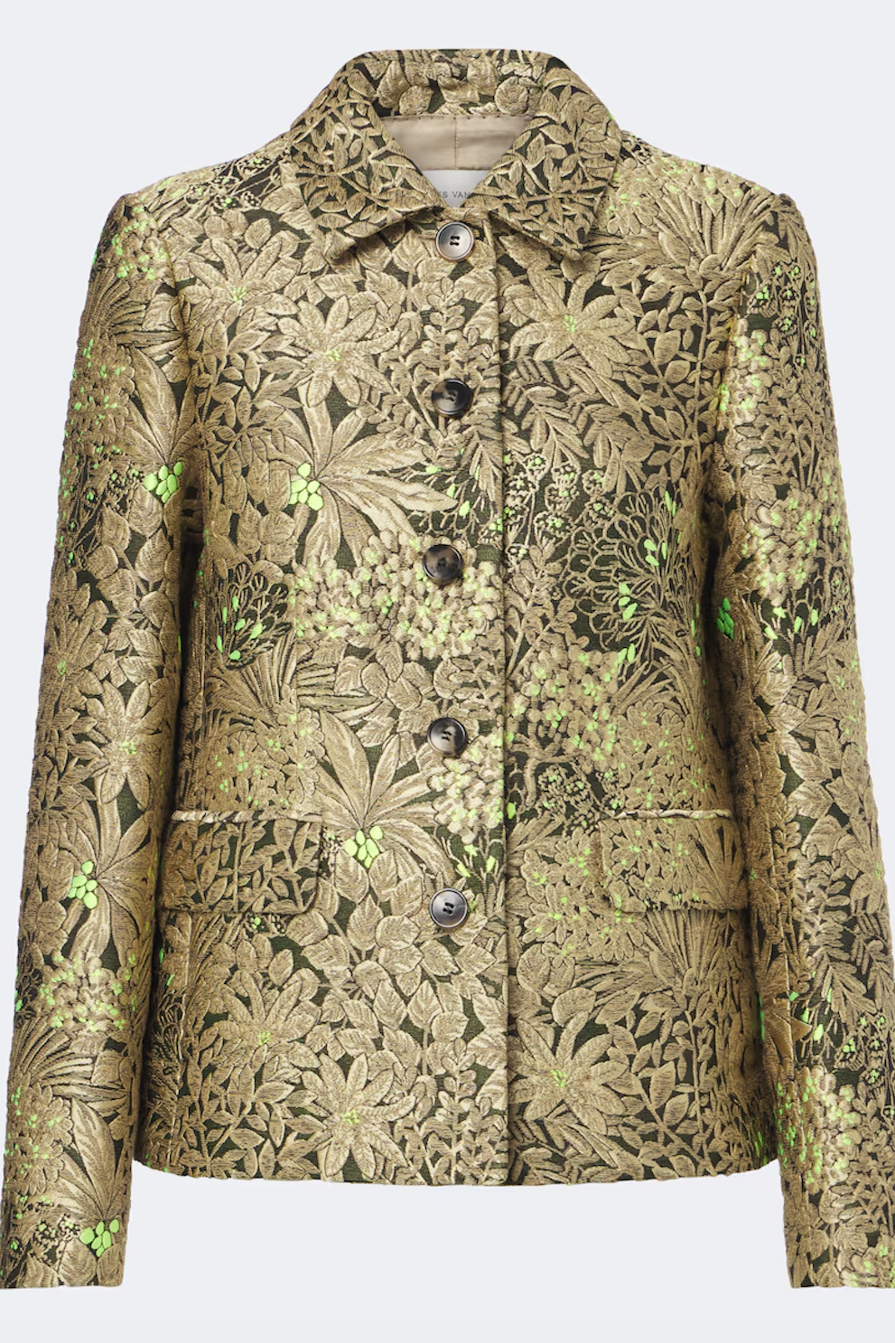 Dries Van Noten , Floral jacquard jacket