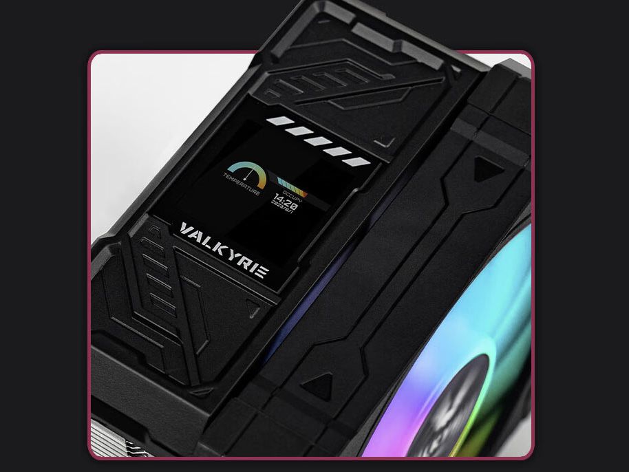 VALKYRIE R 125-W 高性能CPUクーラー 輝く高品質な VALKYRIE PC用ファン・クーラー 高性能CPUクーラー