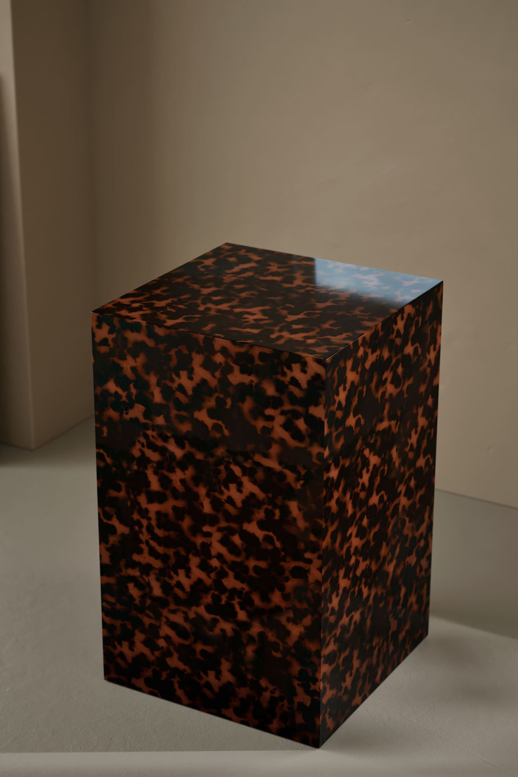 Blithe Tortoise Print Side Table