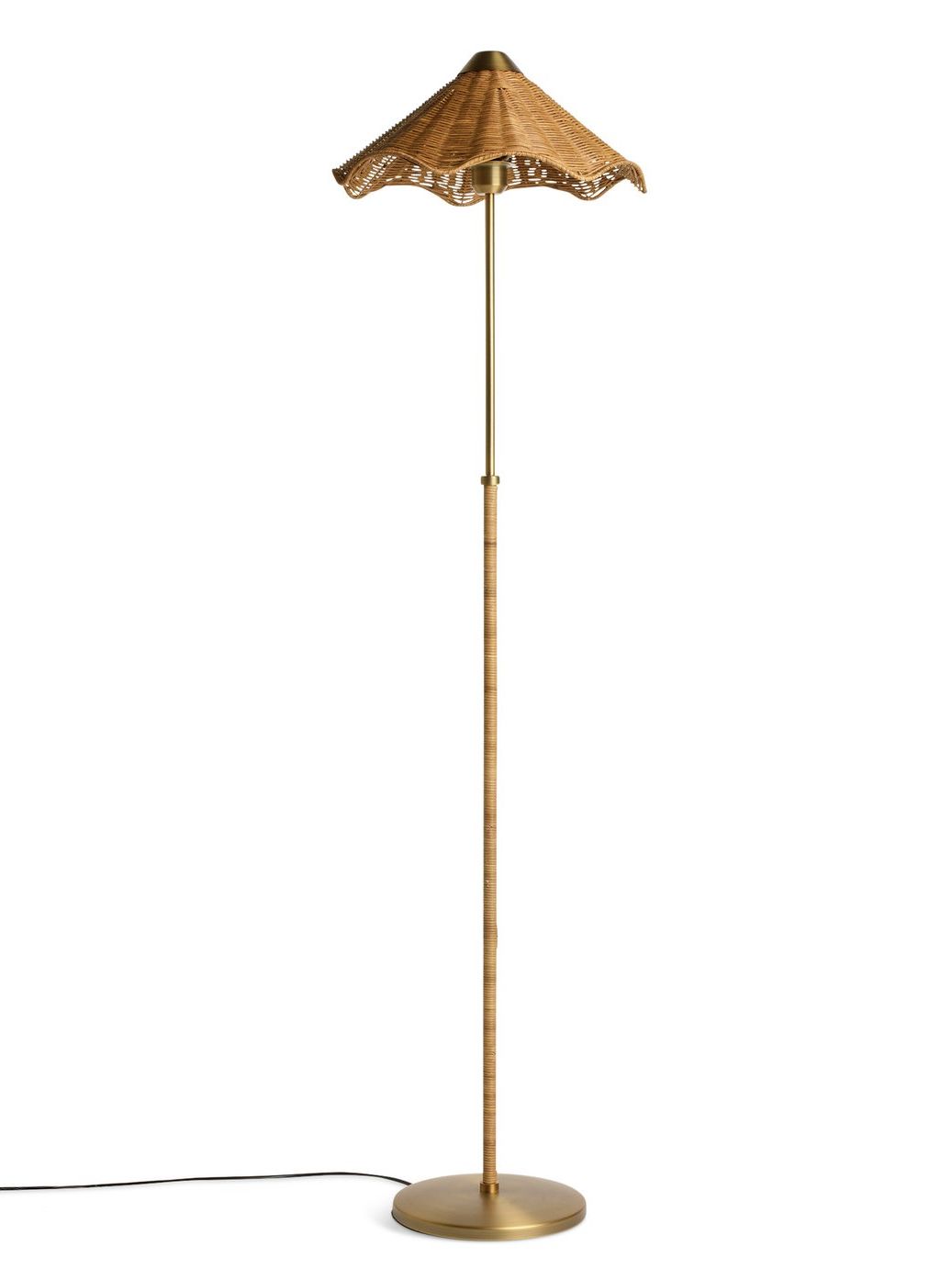 Habitat Norah Rattan Floor Lamp - Natural