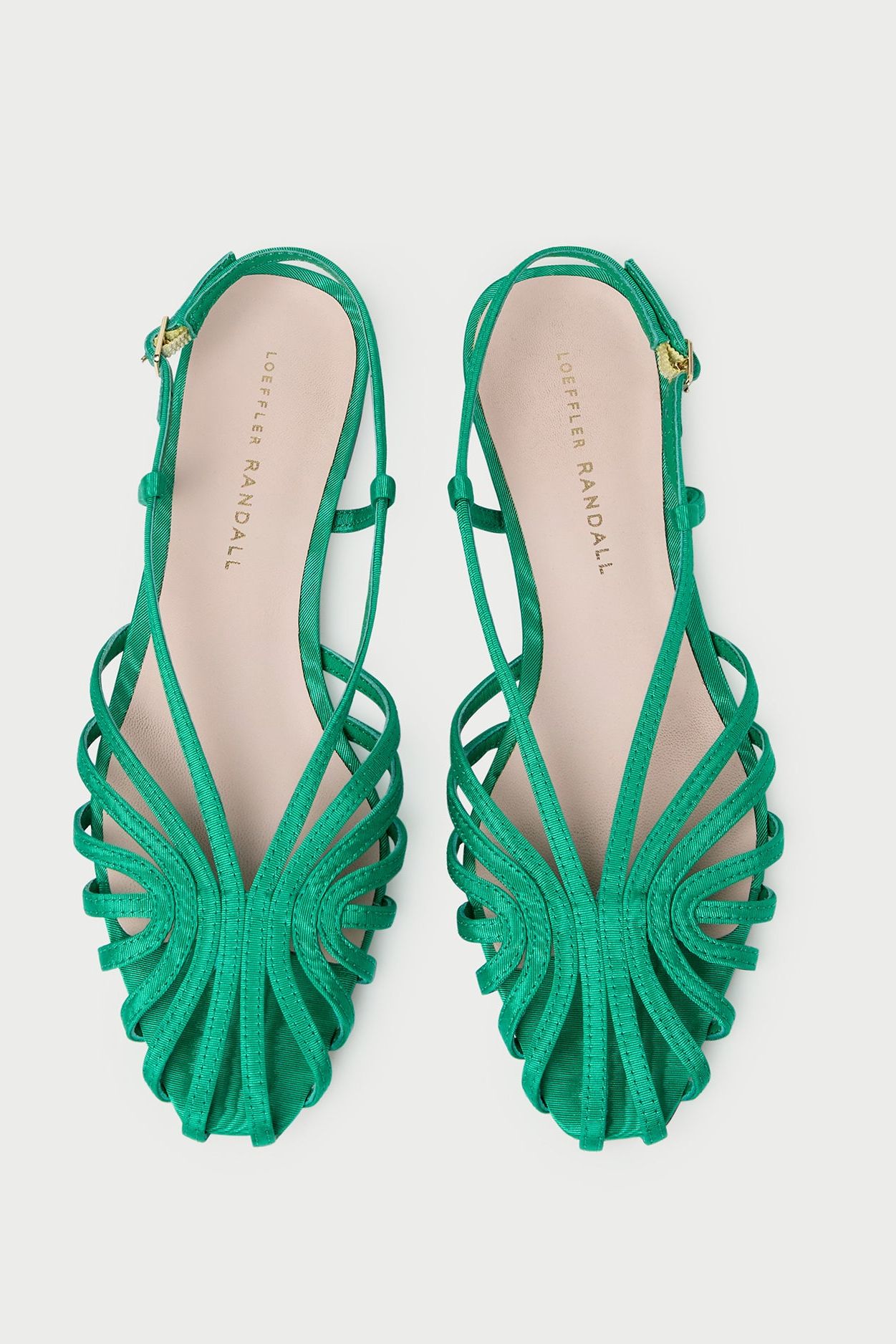 Devon Green Moir&amp;eacute; Slingback Sandal - Green / 5