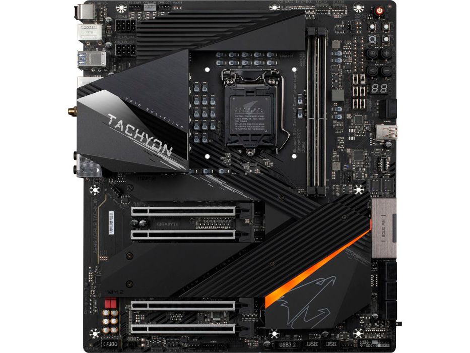 Gigabyte Z590 Aorus Tachyon Motherboard Lands Overseas at