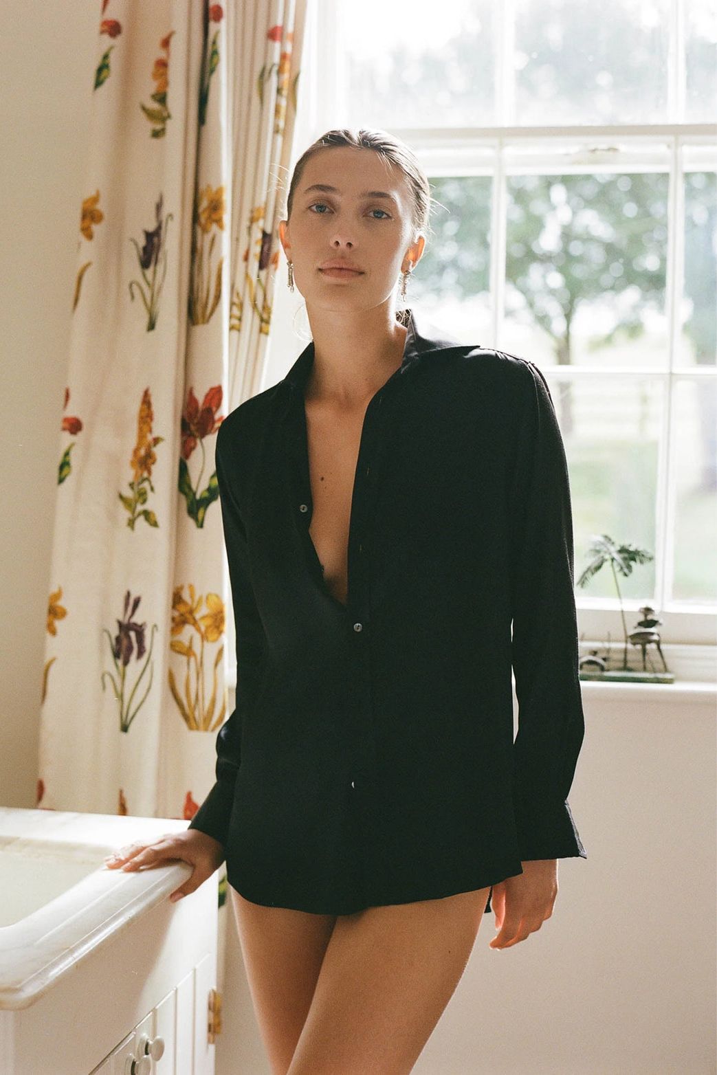 The Boyfriend: Silk Satin, Onyx