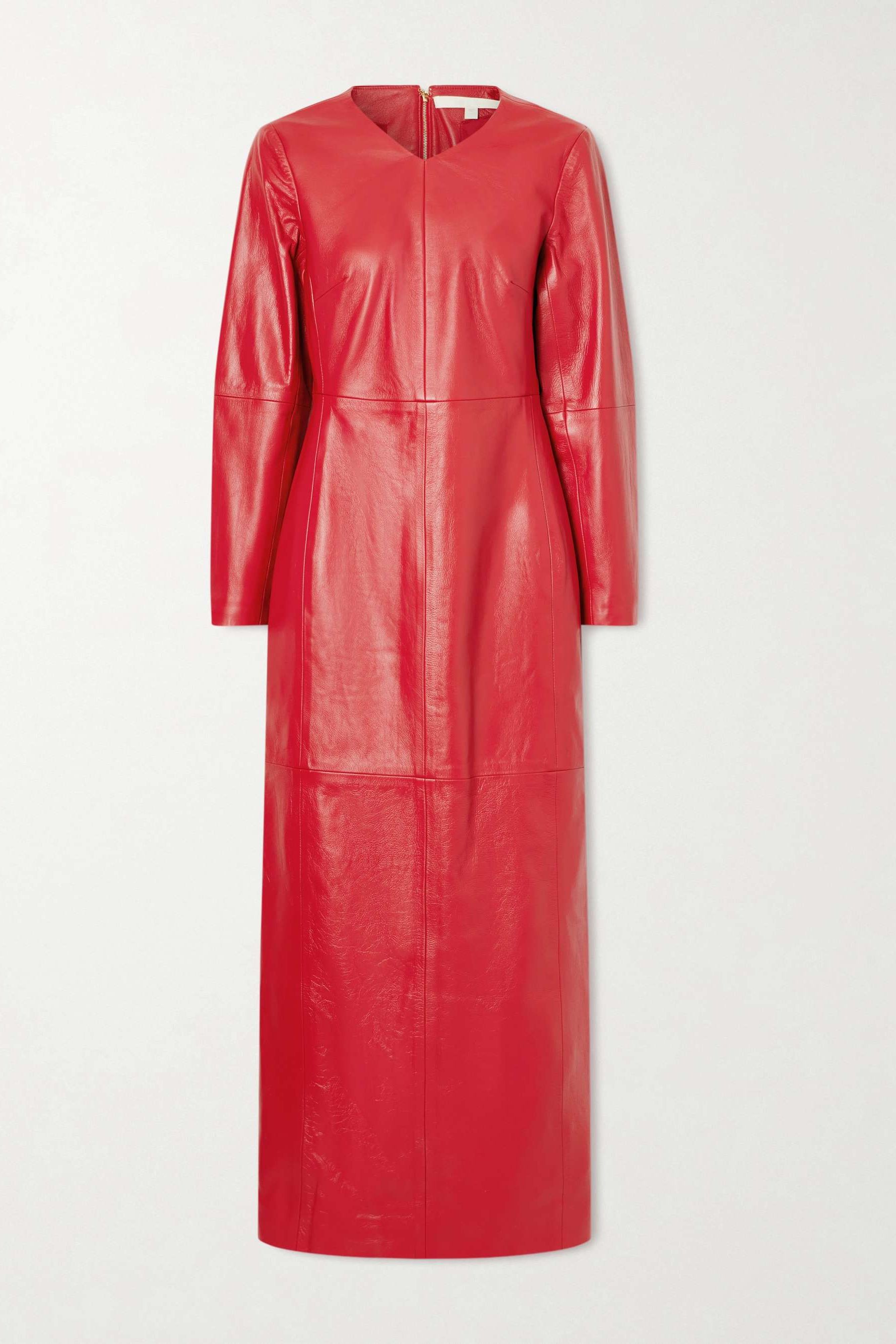 The Adris Leather Maxi Dress