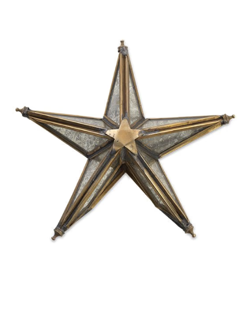Bakara Star Tree Topper - Antique Brass