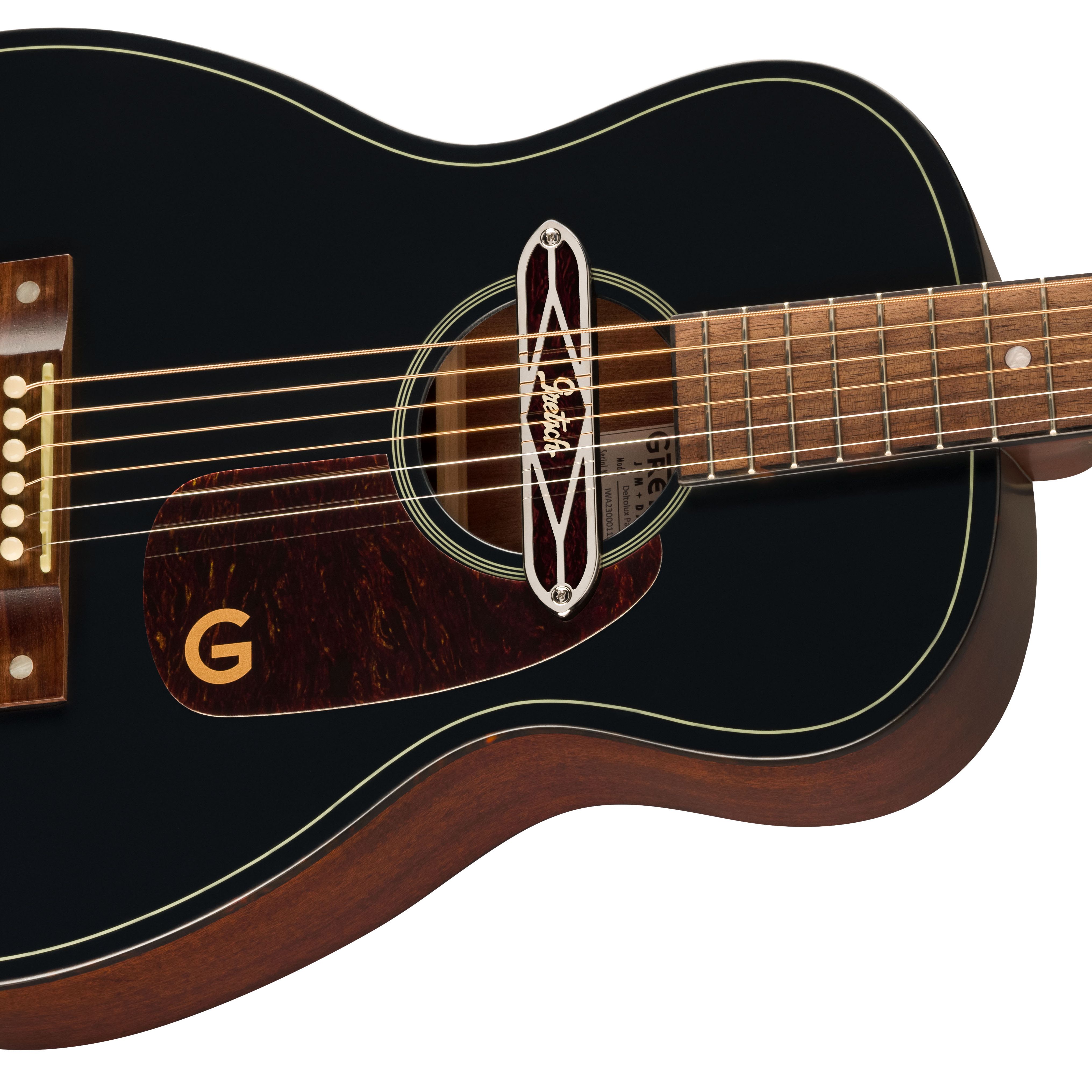 GRETSCH  Jim Dandy Deltoluxe Parlor Acoustic Guitar :: Deltoluxe Parlor, Walnut Fingerboard