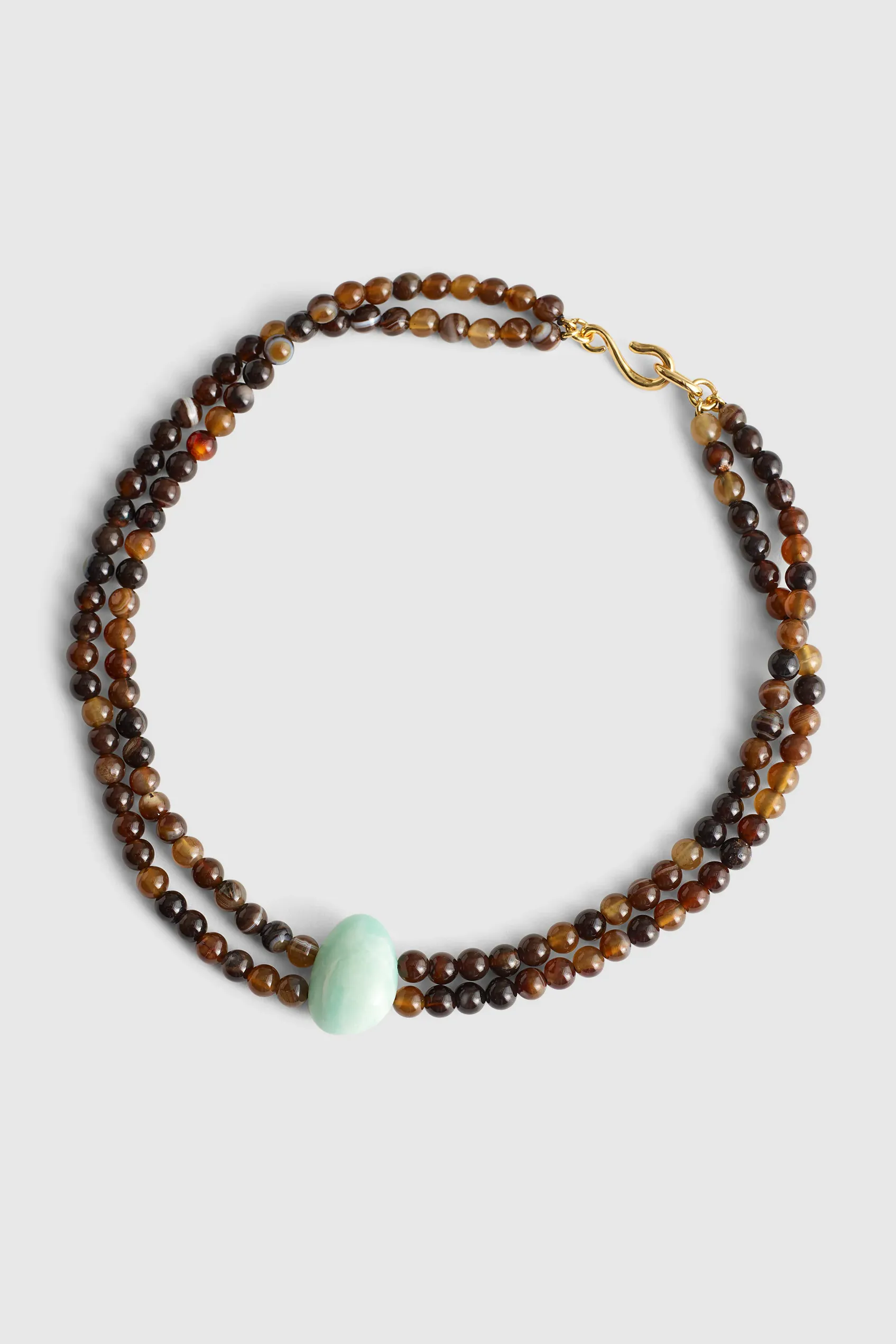 Semiprecious Beaded Double Necklace