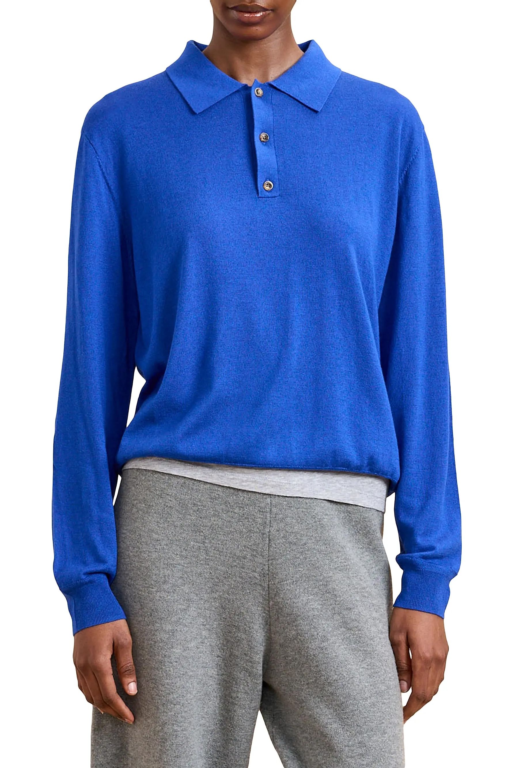 blue La Ligne knit Ben polo
