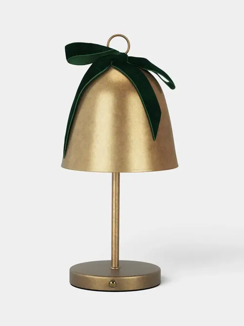 Christmas Bow Bell Shaped Stick Portable Lamp 