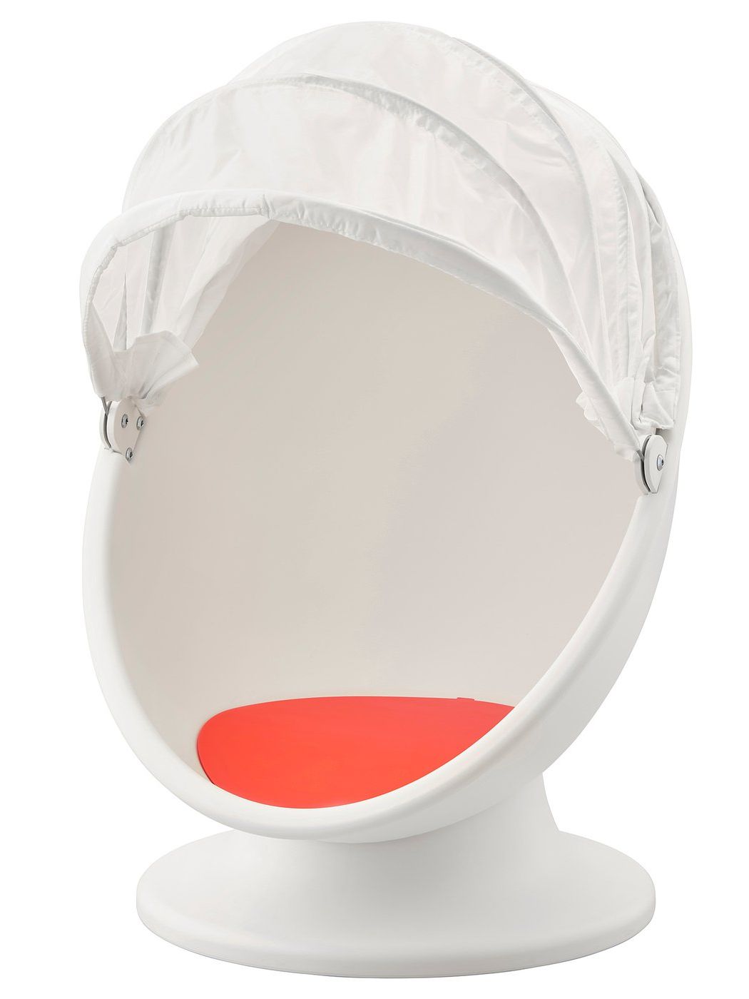 Ikea Ps L&amp;Ouml;msk Swivel Armchair - White/red