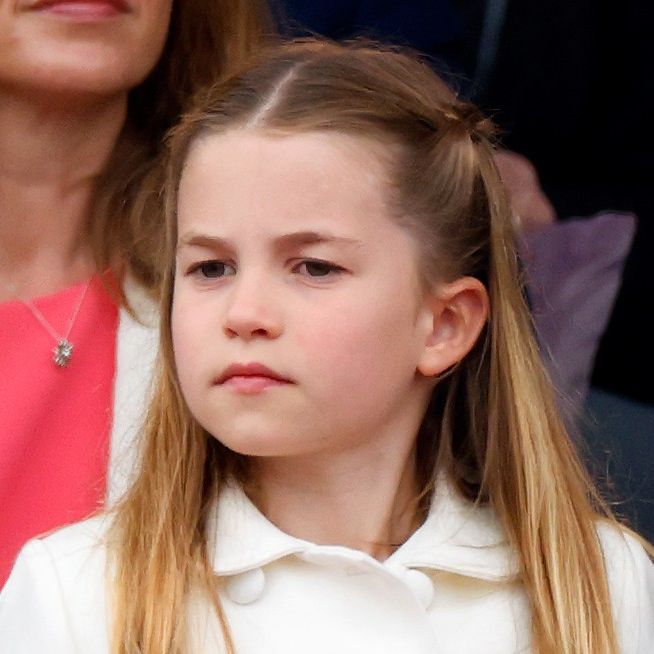 princess charlotte jubilee dress Princess Charlotte Smiles While Attending Queen's Jubilee: Pics Hollywood Life