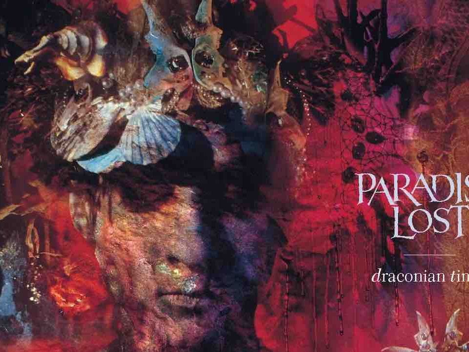 Bandana Officiel Paradise Lost – Logo Tragic Idol / Draconian Times, 100% Coton Noir