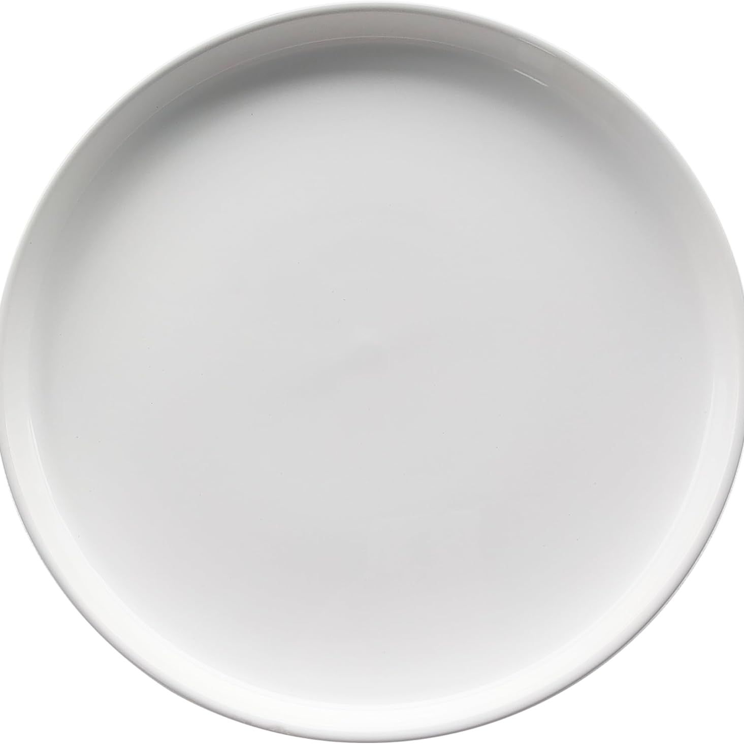 Yukfona Ceramic Plant Saucer Pot Tray 10 Inch, Planter Saucers 4 5 6 7 8 9 10 11 12 13 Inch for Indoors Outdoor, Durable Sturdy Flower Drainage Drip Water Tray for Glazed Pots Base (10.7 Inch-White)