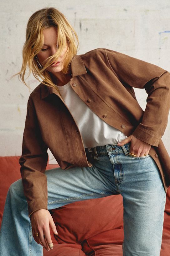 Will Jacket - Camel Suede - Goat Leather - S&amp;eacute;zane