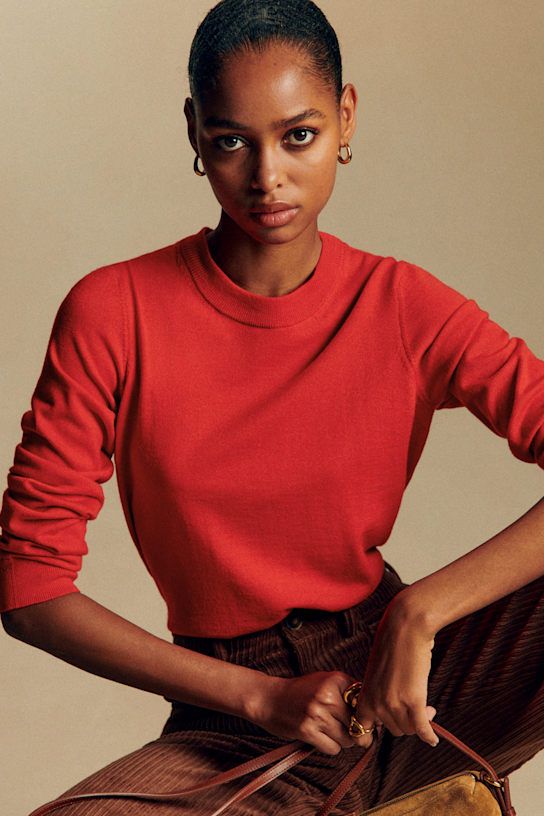 Nino Jumper - Red - Merino Wool - S&amp;eacute;zane