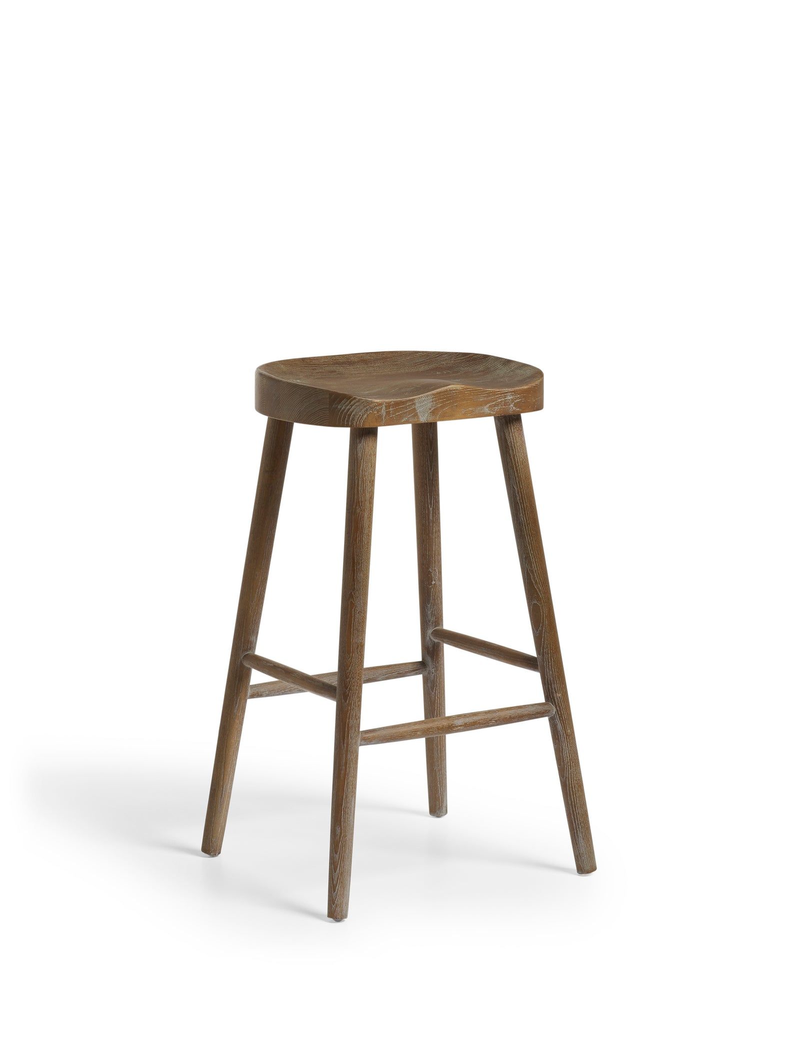 Taverna Bar Stool - Burnt Oak