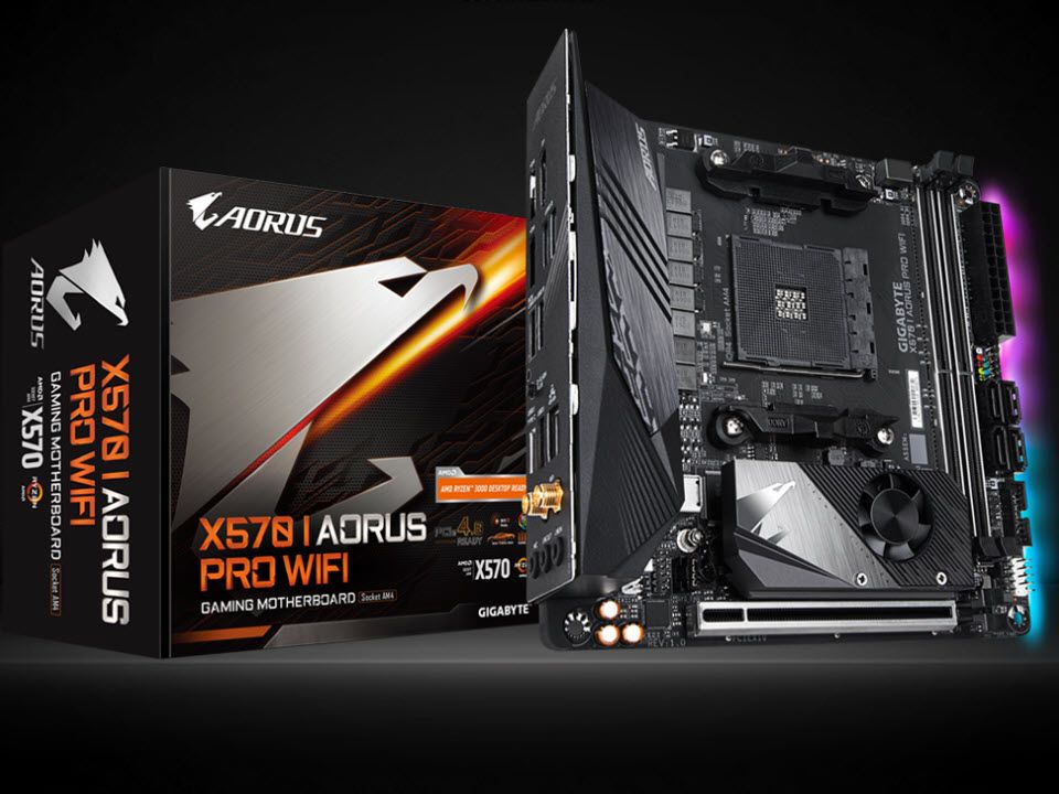CPU AMD Ryzen 9 3950X CPU - Gigabyte X570I X570 I AORUS PRO WIFI (rev. 1.0) Key Features | Motherboard