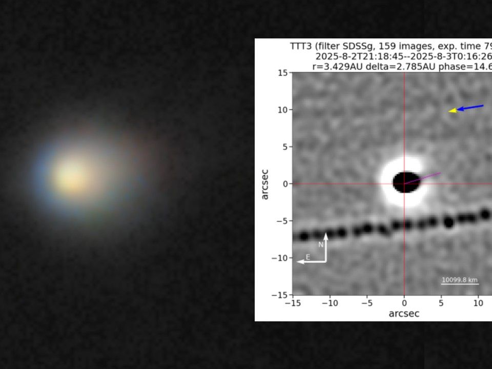Interstellar comet 3I/ATLAS blasts a jet towards the sun in new