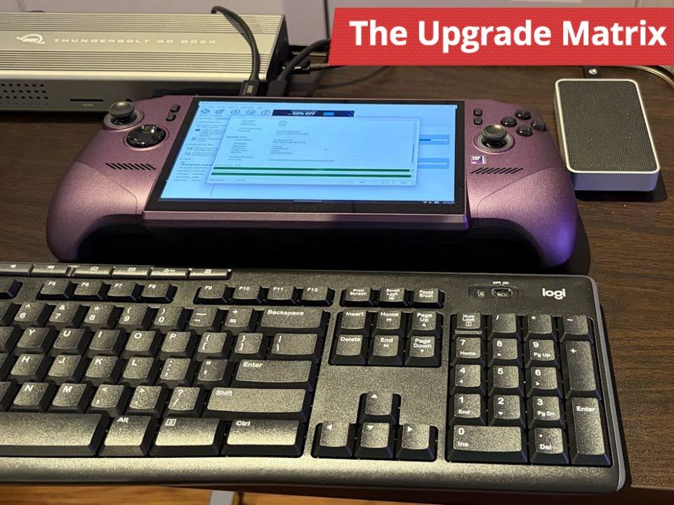 Upgrading an MSI Claw 8 EX AI+ handheld gaming PC with a 2TB SSD