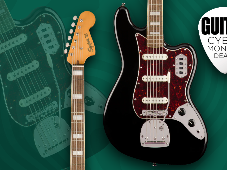 ベース Squier by Fender Classic Vibe Bass VI Squier Classic Vibe Bass VI Olive – Chicago Music Exchange