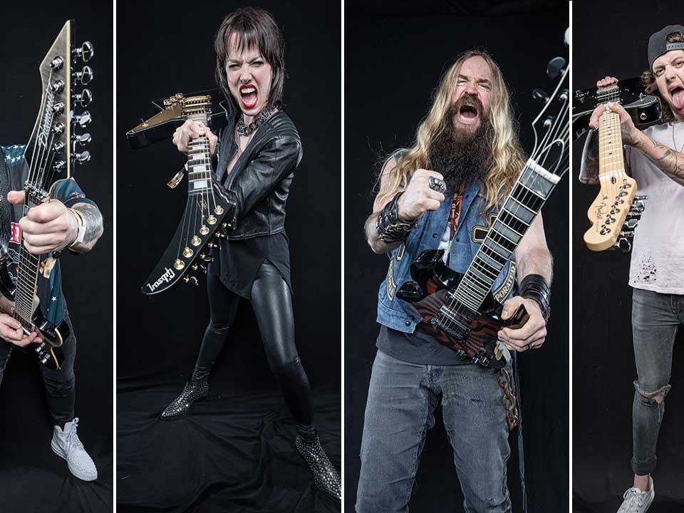 Zakk Wylde, Lzzy Hale, Zoltan Bathory and Ben Bruce: Four guitar