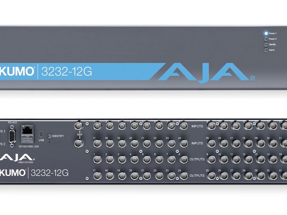 AJA Ships KUMO 3232-12G Compact 32x32 12G-SDI Router | AVNetwork