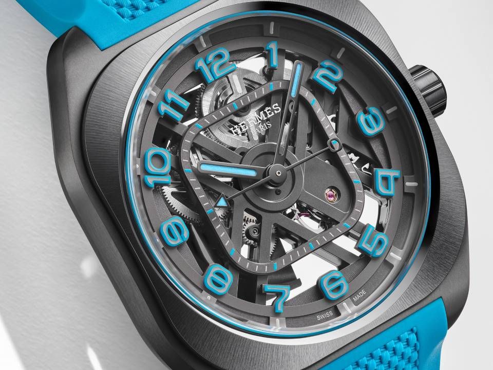 Hermès debuts first-ever skeleton H08 watch at Watches and Wonders