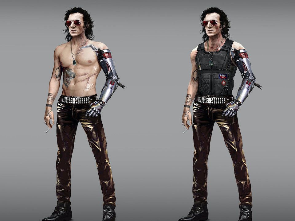 Cyberpunk 2077 Johnny Silverhand concept art reveals the character