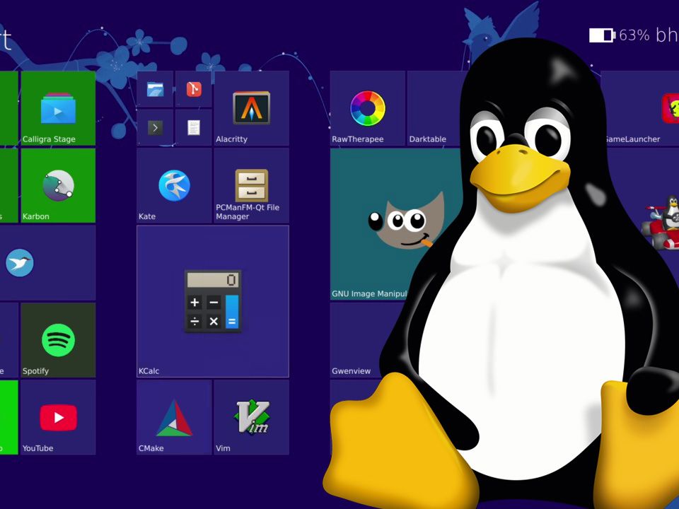 An absolute madman has recreated the Windows 8 UI—for Linux | PC Gamer