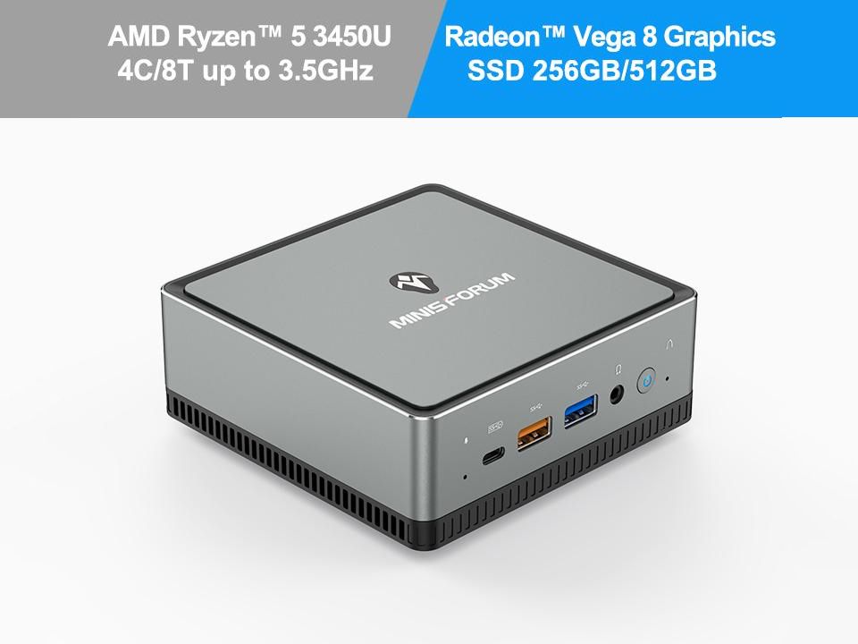 Minisforum Upgrades Its NUC-Like AMD PC: Now With Ryzen 5 3450U
