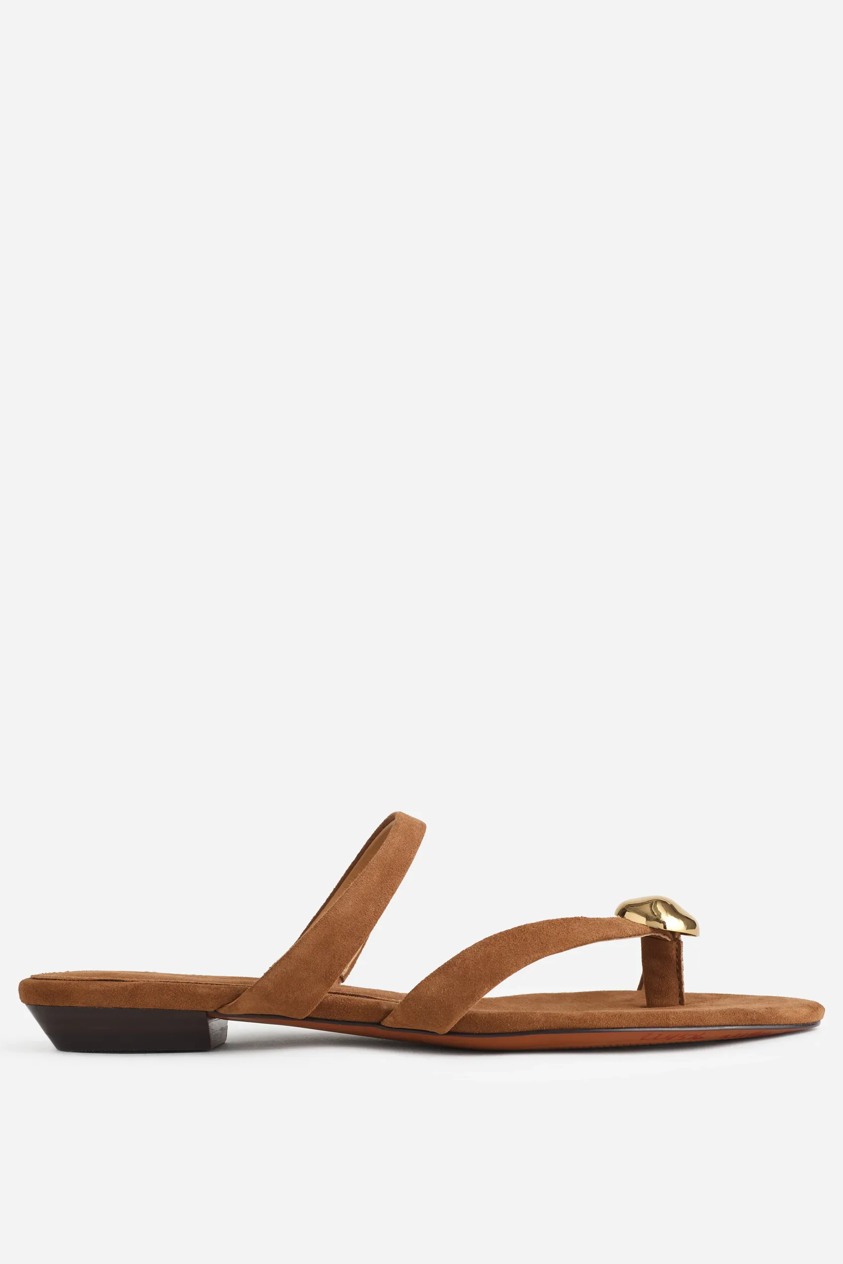 The Mila Organic Hardware Thong Slide Sandal