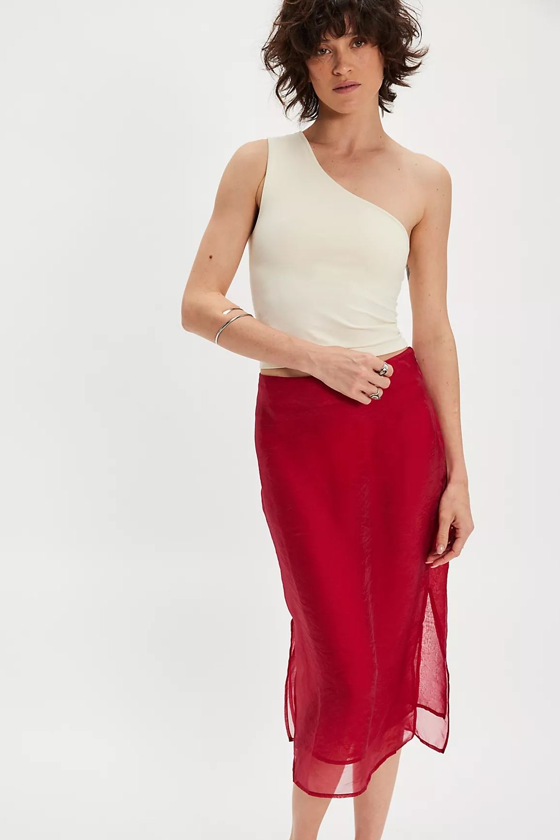 Free People sheer skirt