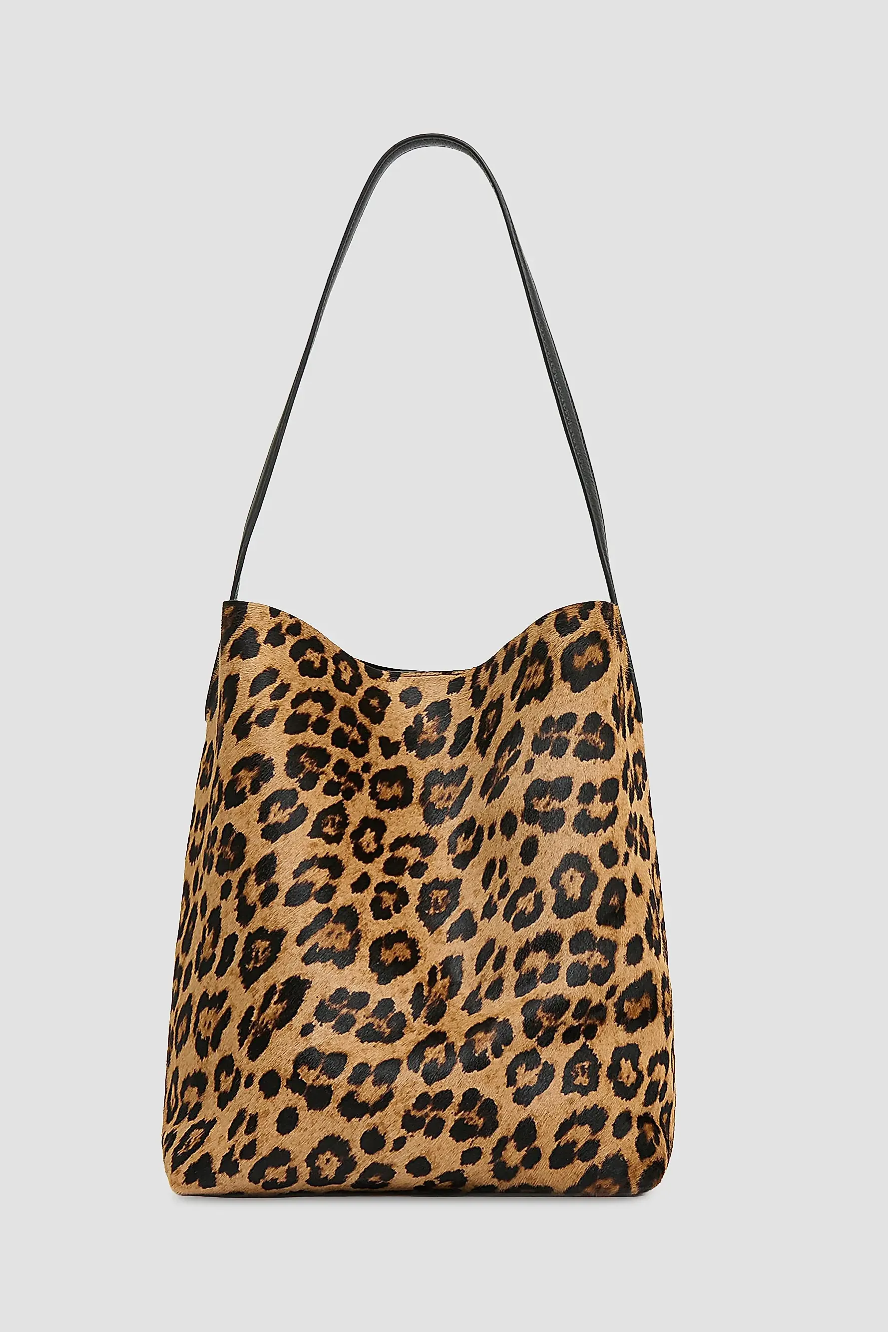 Everyday Leopard-Print Calf Hair Basket Bag
