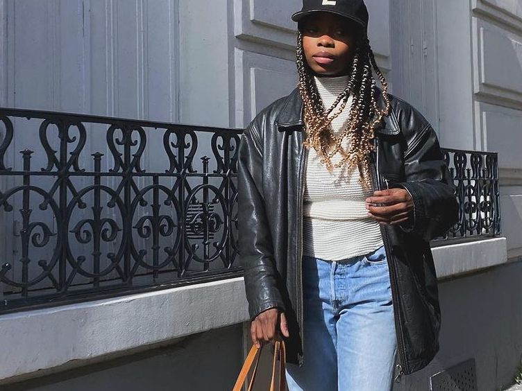 Street Style Womens Oversized Leather Moto Jacket Leather Jacket