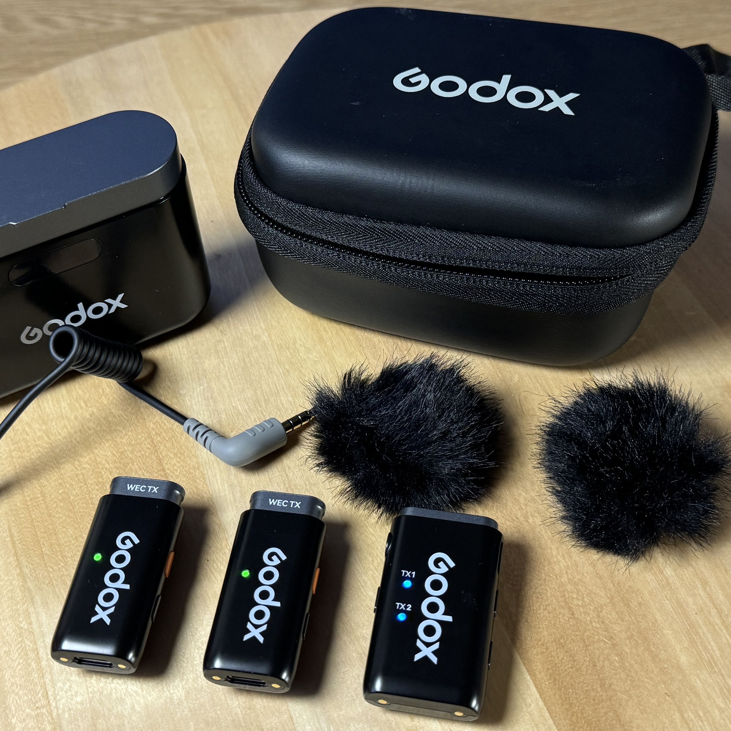 Amazon.co.jp: Godox WEC Kit2 ワイヤレスマイク 大容量
