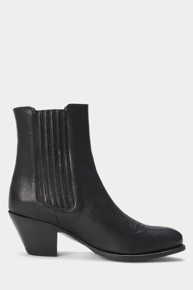 Leather Chelsea Western Boot
