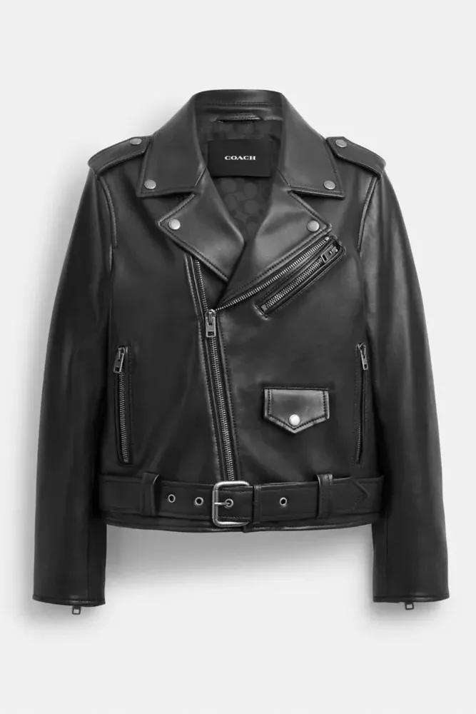 Belted Moto Jacket