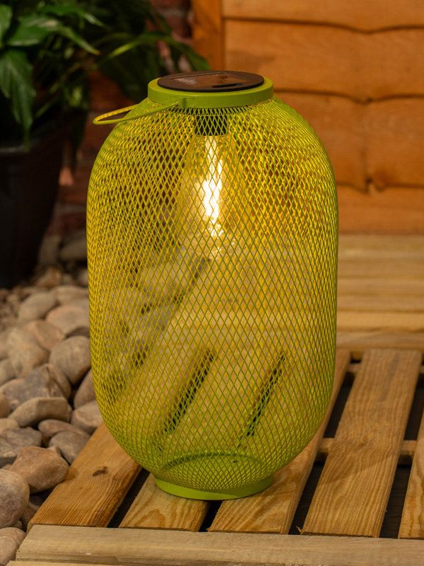 SO'HOME, Moore Outdoor Solar Rattan Frame Lantern