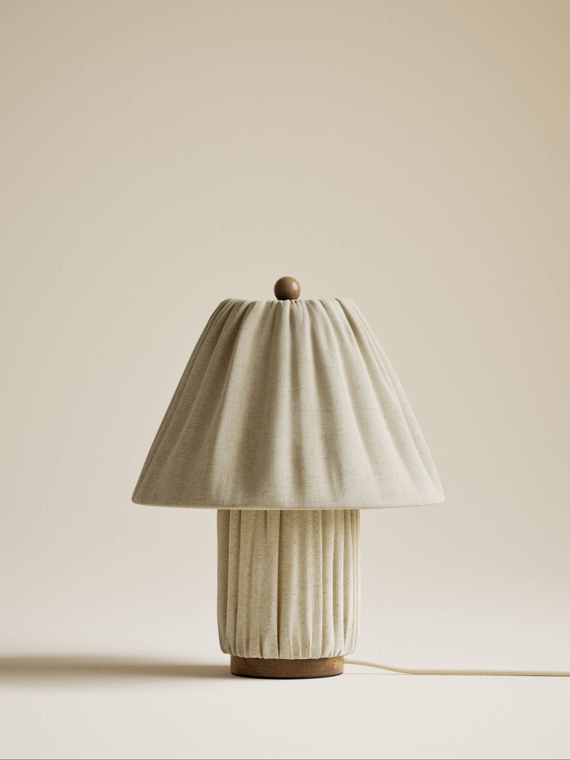 Soft Pleated Fabric Table Lamp