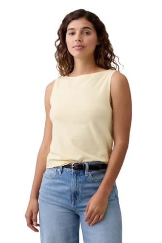 Gap Womens Boatneck Tank Maize M