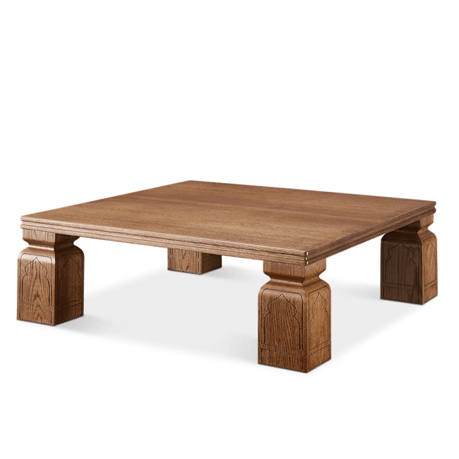 Tan France Anaya Square Tea Table