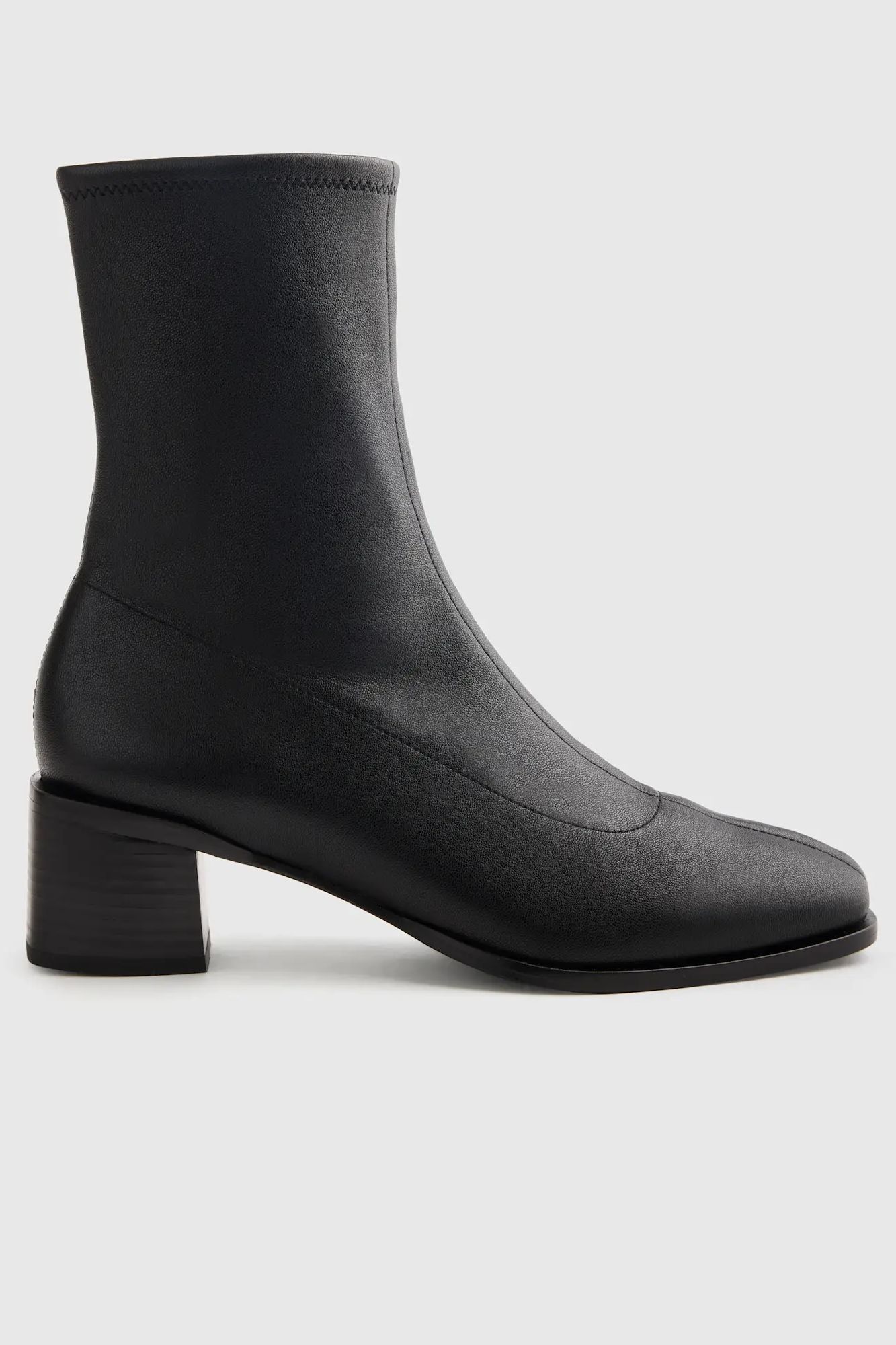 Quince Italian Leather Stretch Sock Bootie