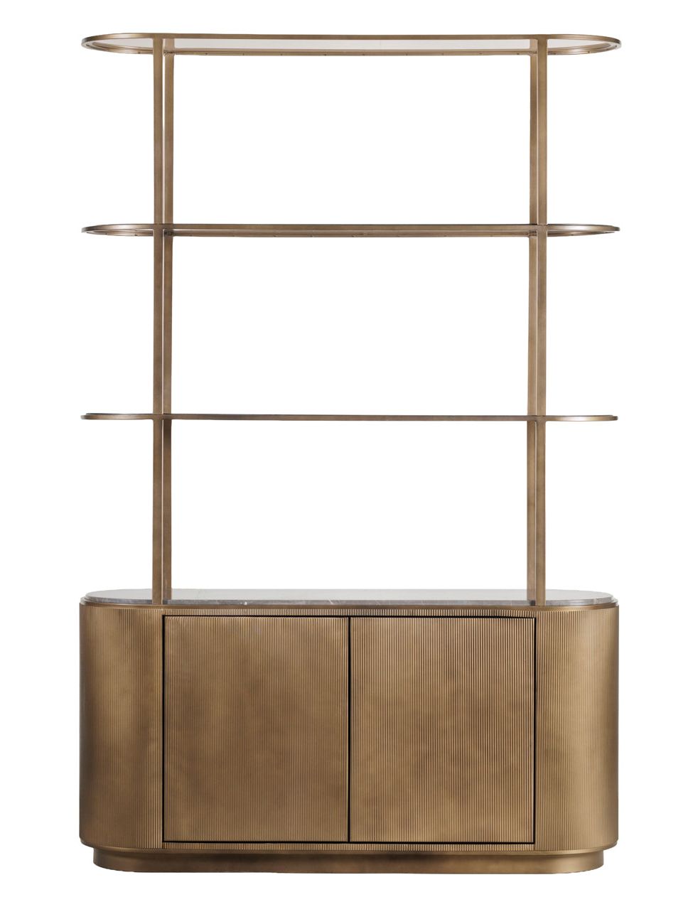 Libra Interiors Belvedere Shelving Unit &amp;ndash; Royal Gold