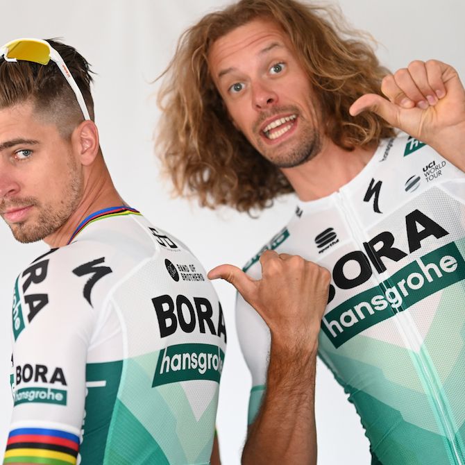 ウェア BORA-hansgrohe PETER SAGAN KIT Size:S Peter Sagan and Bora-Hansgrohe reveal new white jersey for