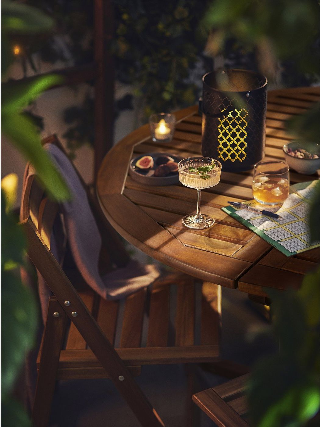 N&amp;Auml;mmar&amp;Ouml; Table, Outdoor - Light Brown Stained 130 Cm