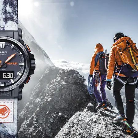 カシオ「PRO TREK」、アウトドアブランド「MAMMUT」とのコラボ