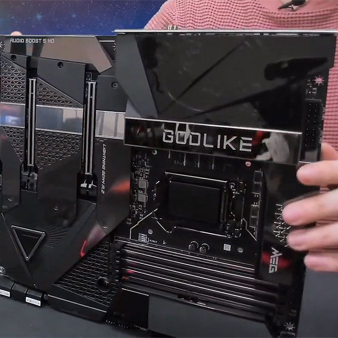 msi Z590 GODLIKEとCore-i5 10600のセット MSI MEG Z590 GODLIKE Gaming Motherboard E-ATX - Supports