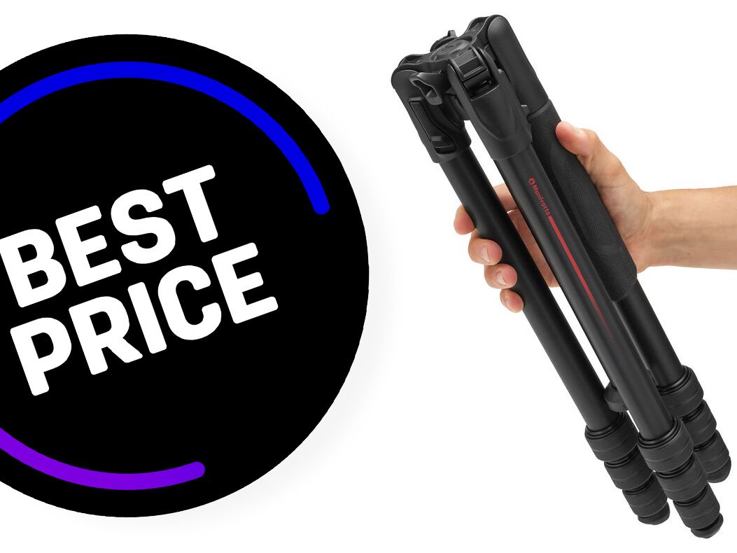 Sexy legs! This Manfrotto travel tripod drops to under 100 bucks