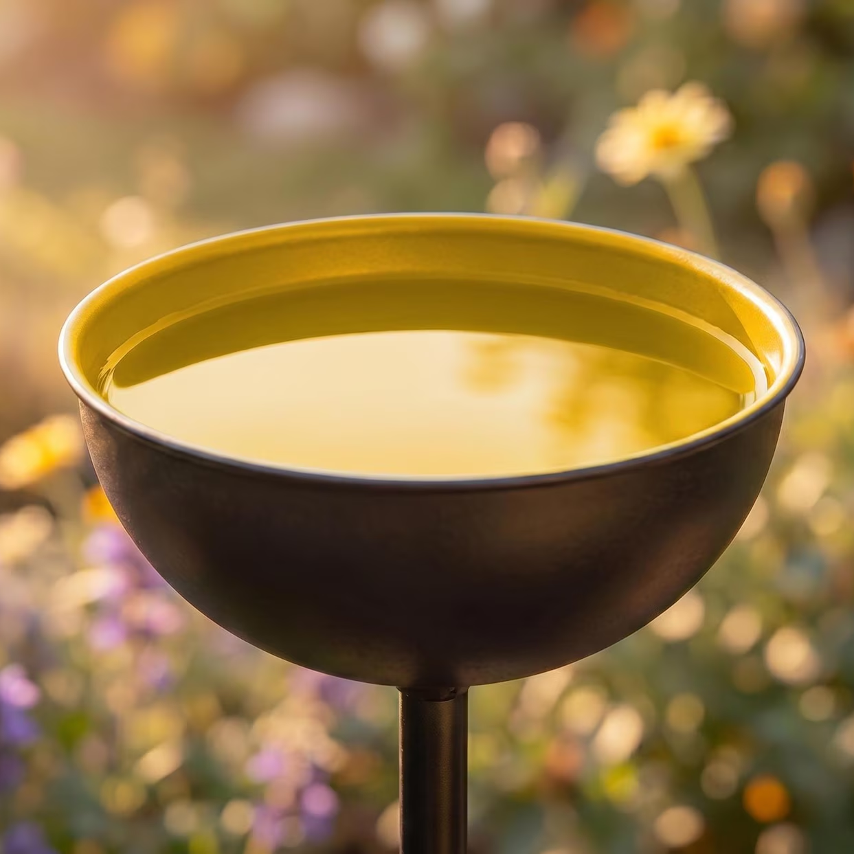 Yellow Bee Water Bowl